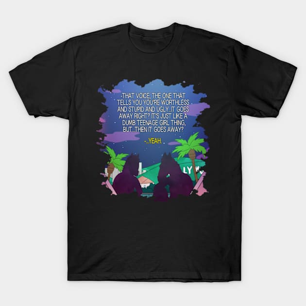 It Goes Away, Right? T-Shirt by Taku